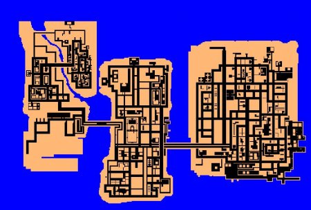 Карта міста у GTA: Advance
