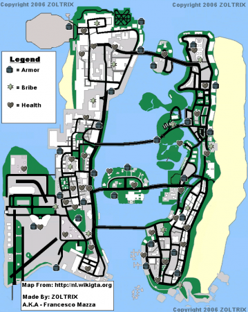 Карти Liberty City Stories і Vice City Stories у гарній якості