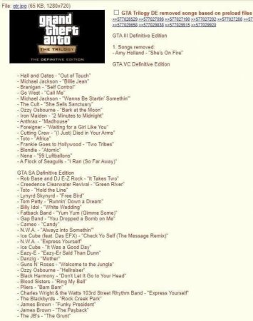 Чутки про видалення музики з GTA: The Trilogy виявилися фейком